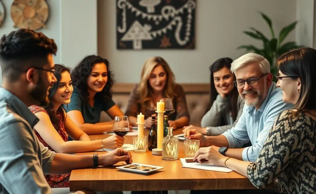 Diverse group of students studying together