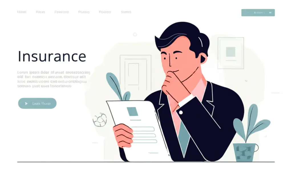 Small business owner reviewing commercial insurance documents
