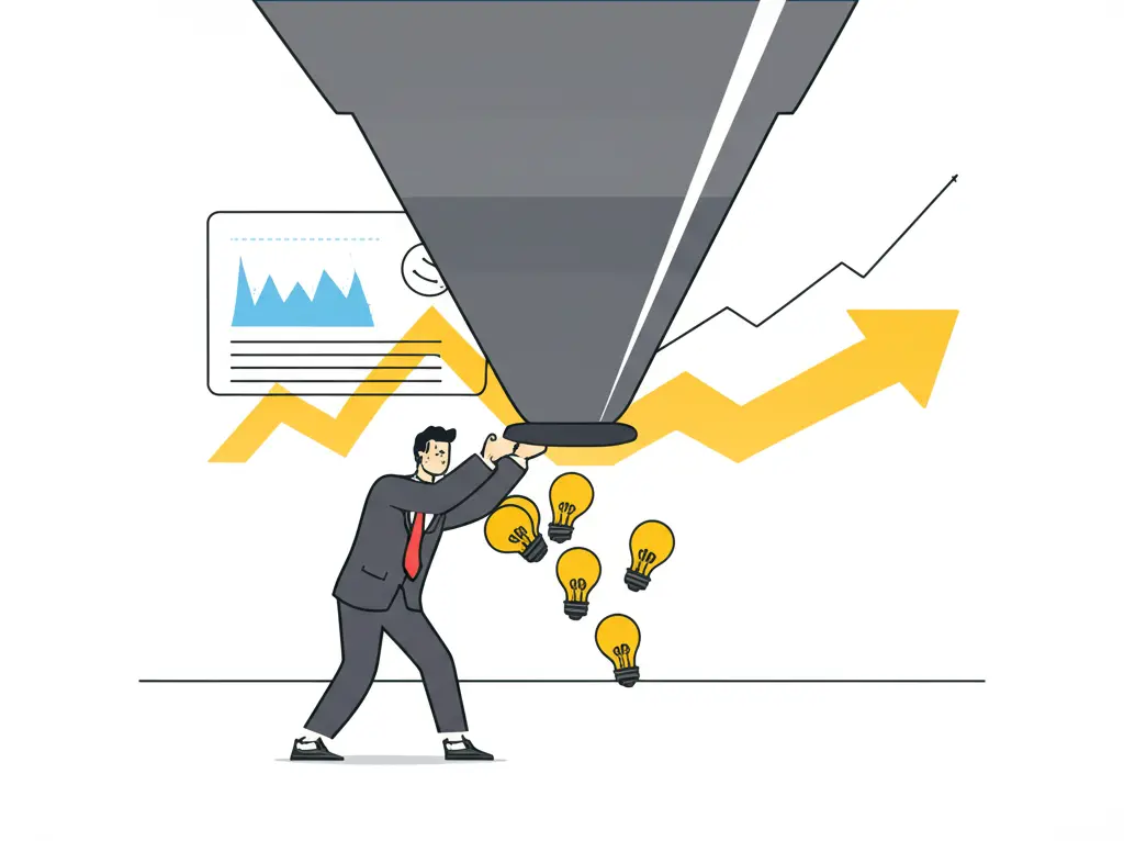 Businessperson catching real-time leads