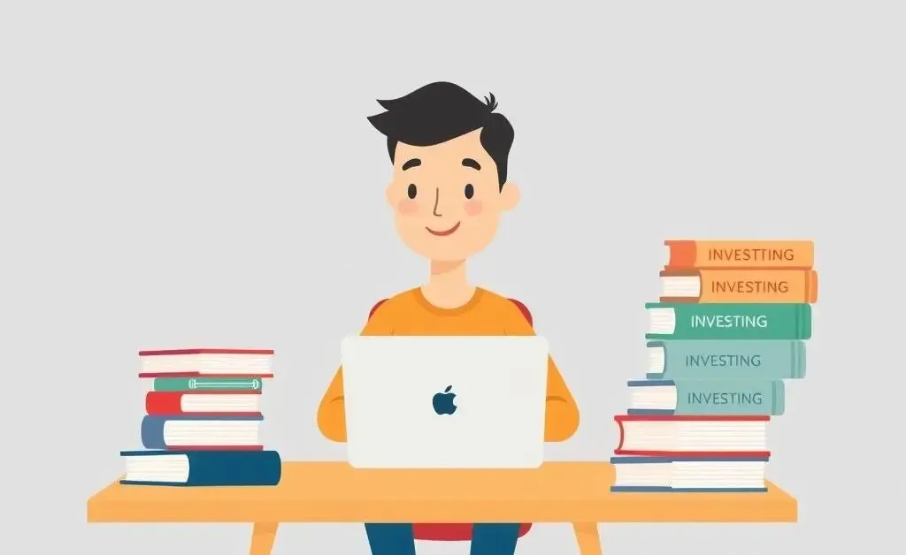 Illustration of a person beginning their dividend investing journey