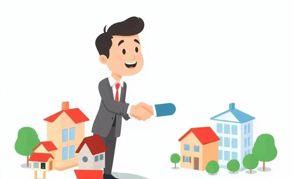 Real estate broker forming a partnership with ownership stakes in property deals