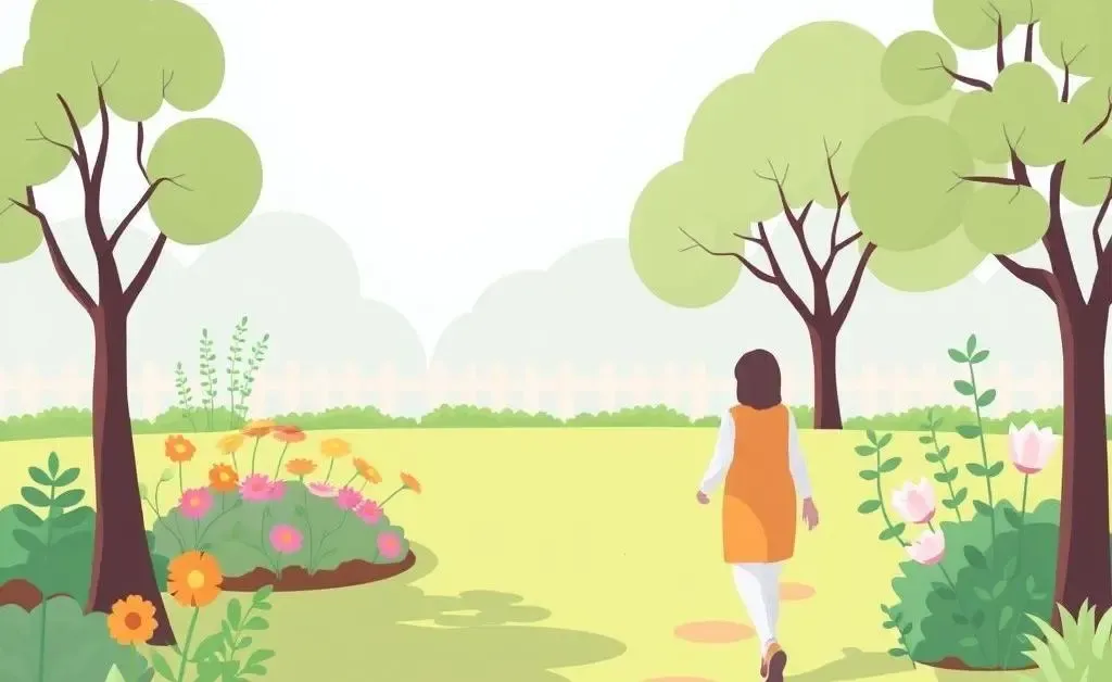 A serene garden path symbolizing a calm financial journey