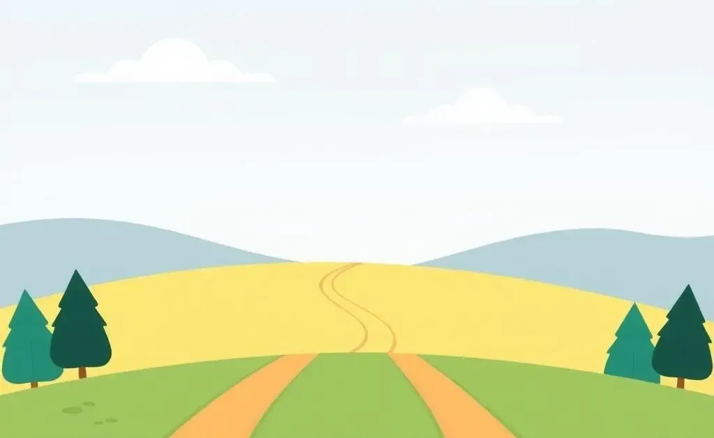 A forked path in a landscape symbolizing career choices