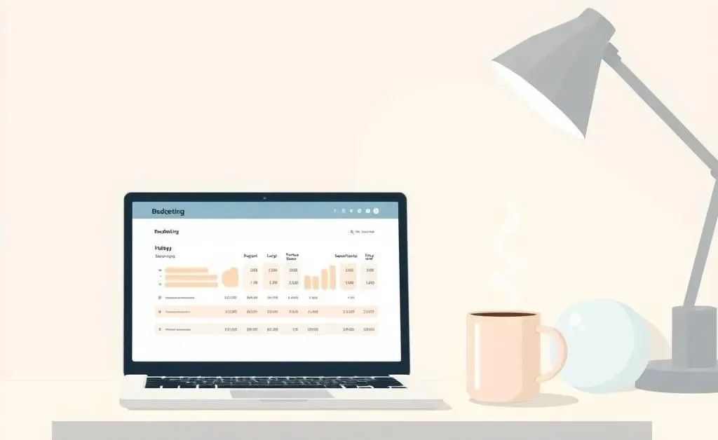 A cozy workspace depicting the process of choosing the right health insurance plan