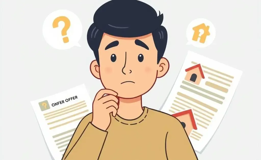A person considering a real estate offer
