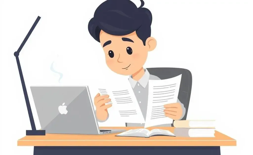 Person reviewing consumer financial protection documents at a desk