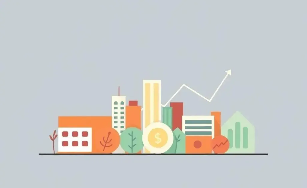 Illustration of a diversified investment portfolio with stocks and bonds