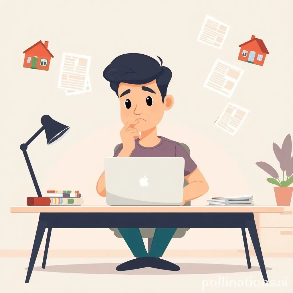 A person thoughtfully considering home options on a laptop