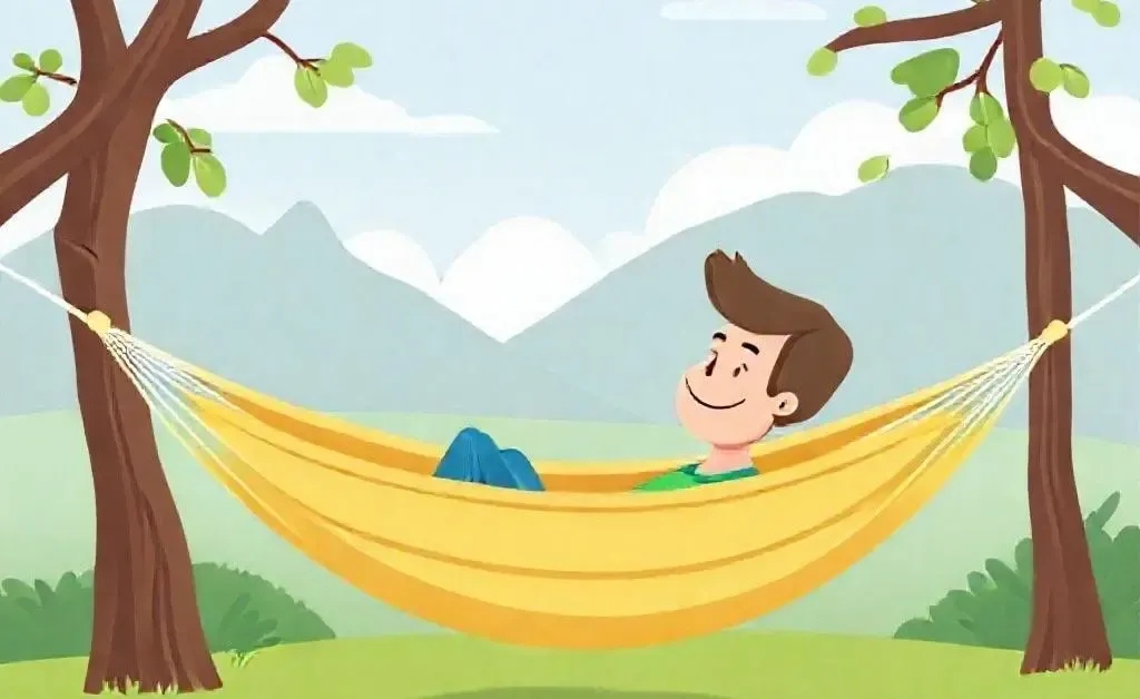 Person relaxing in a hammock amidst nature, depicting the idea of early retirement
