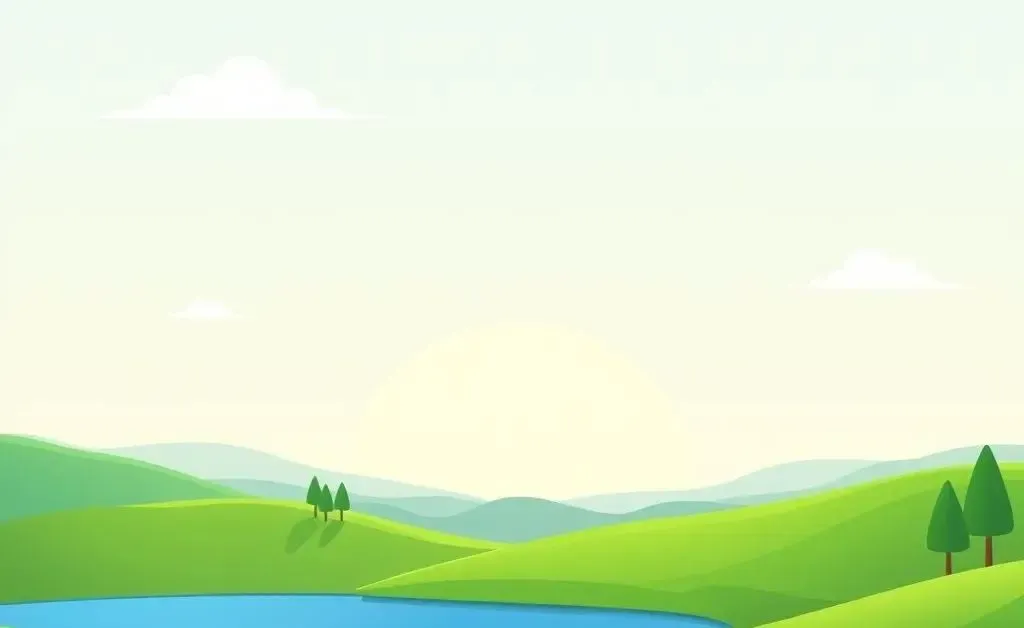 An illustration of a serene landscape symbolizing financial independence