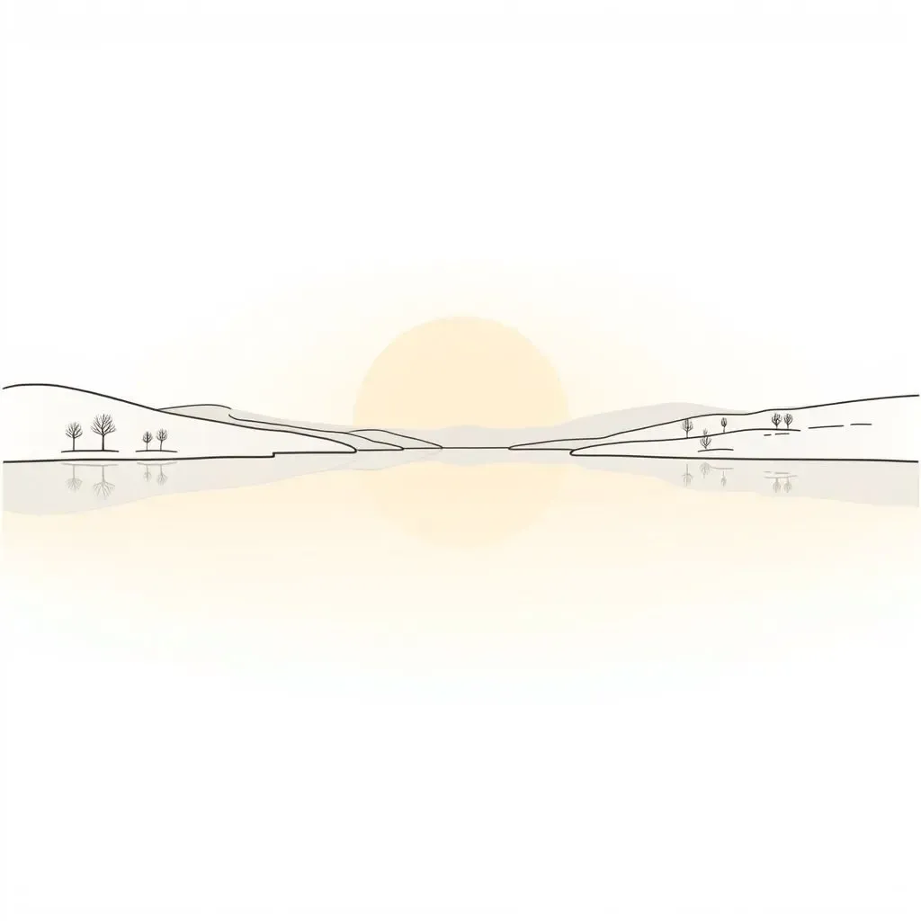 Peaceful landscape symbolizing financial tranquility
