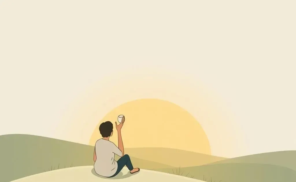 A person contemplating their next step while holding a nest egg
