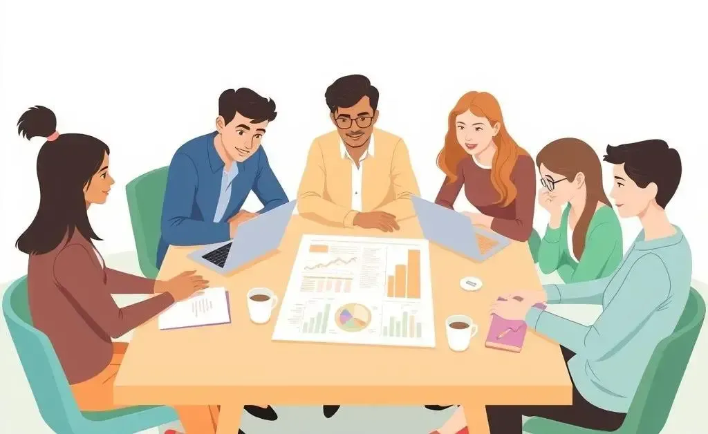 People in their 30s planning finances together