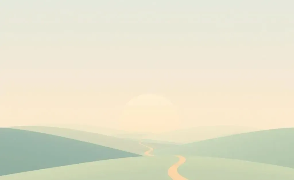 Serene path leading into the horizon representing a financial journey