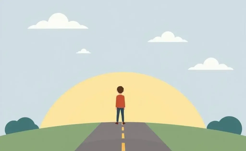 A person at a crossroads, symbolizing new beginnings after job loss.