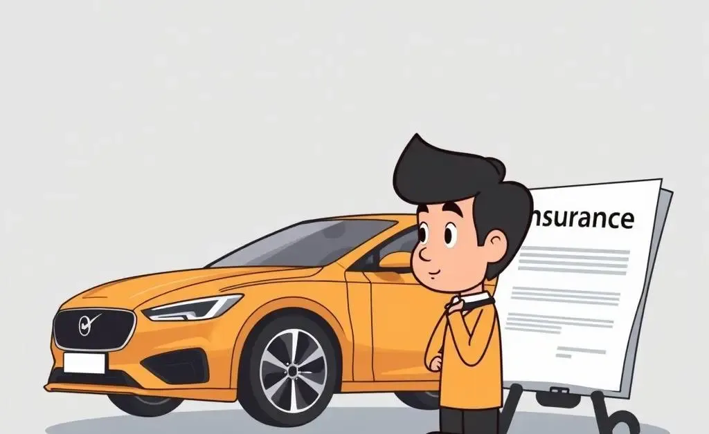 Person thinking about gap insurance while looking at a car.