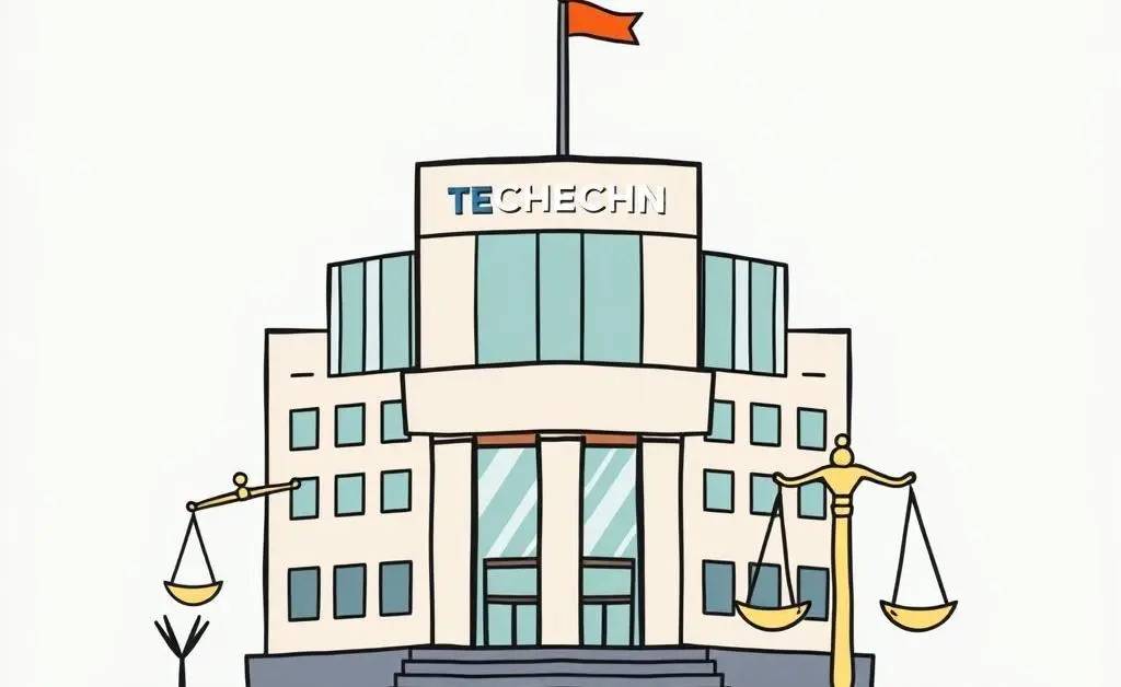 Illustration depicting the impact of government policies on tech companies