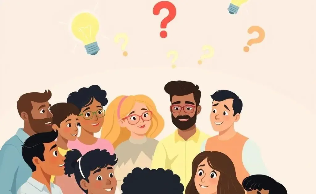 A diverse group pondering health insurance options