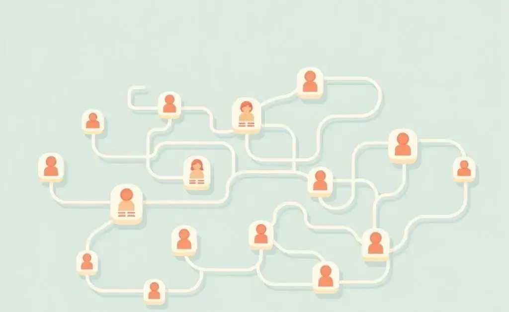 Cartoon of a financial diagram maze representing account transfers
