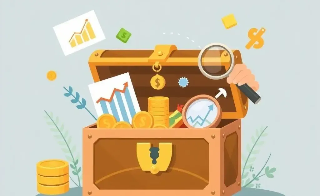 A person unlocking investment benefits represented as a treasure chest
