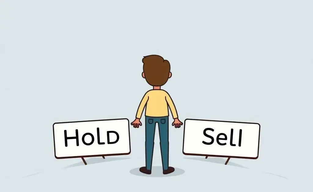 Person at a crossroad deciding on investment path