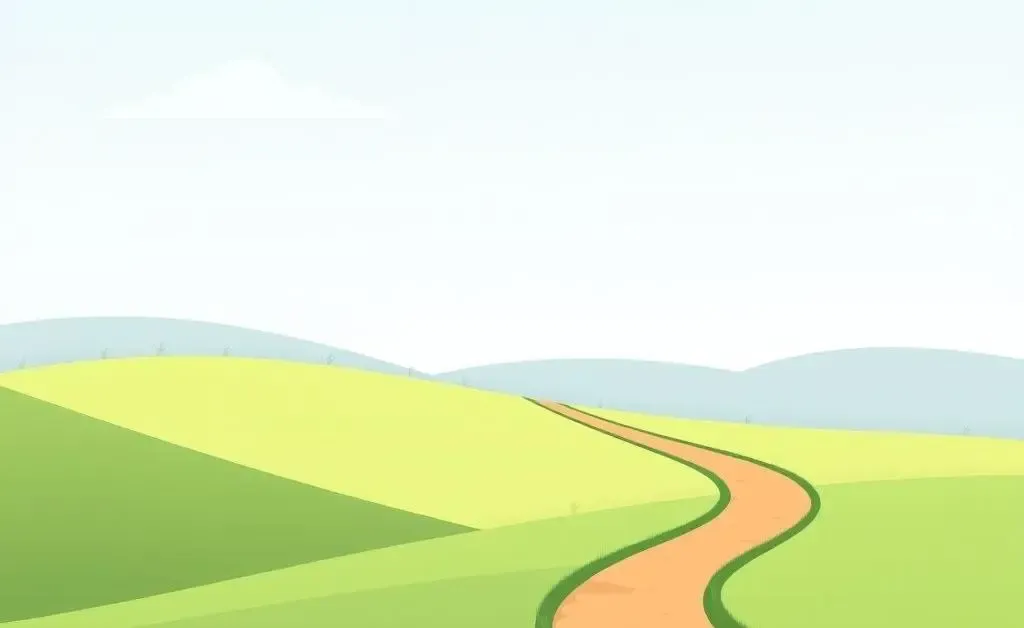 A serene landscape representing the journey of long-term savings