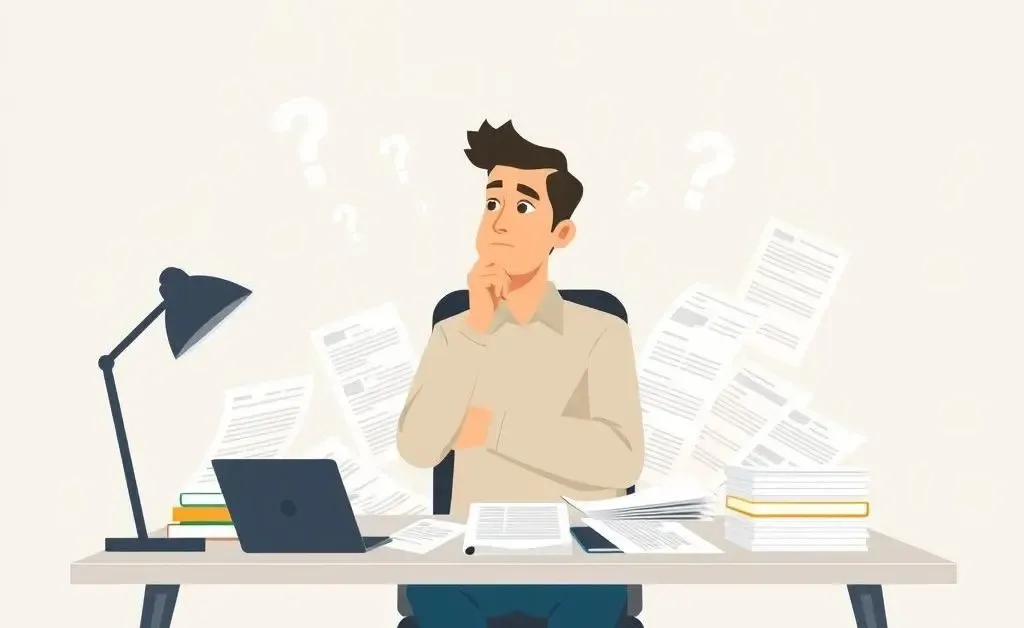 Person contemplating mortgage options with documents