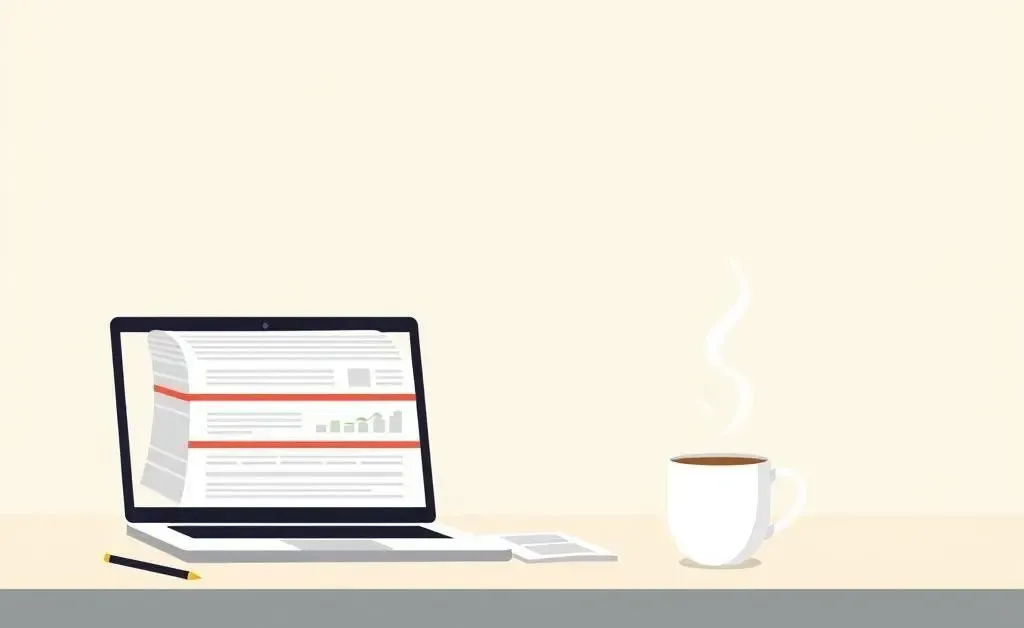 An organized desk with financial planning documents and a laptop