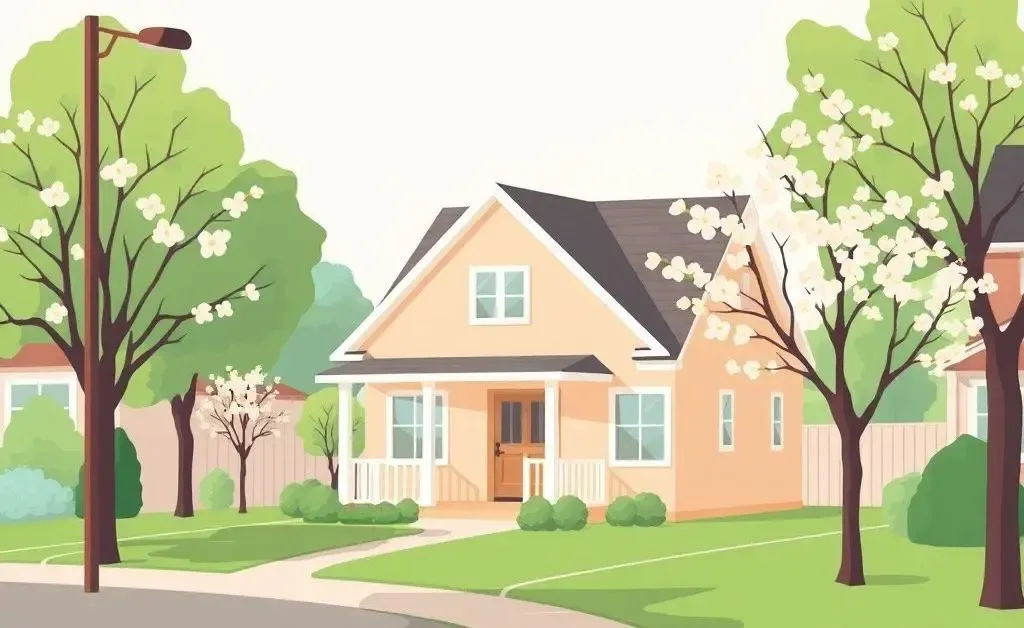 Image of a suburban home symbolizing real estate value growth