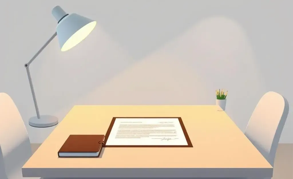 A person signing a home-buying contract at a desk