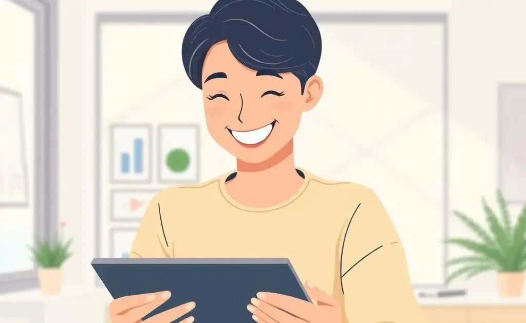 Person exploring tax-exempt mutual funds on a digital device
