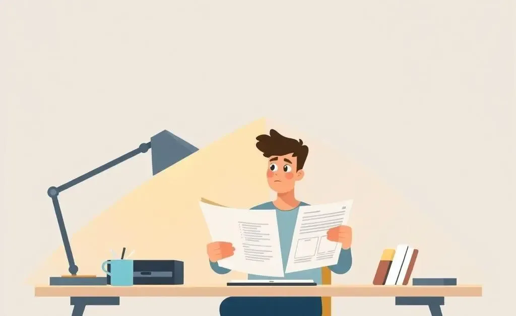 A person puzzled by life insurance application.