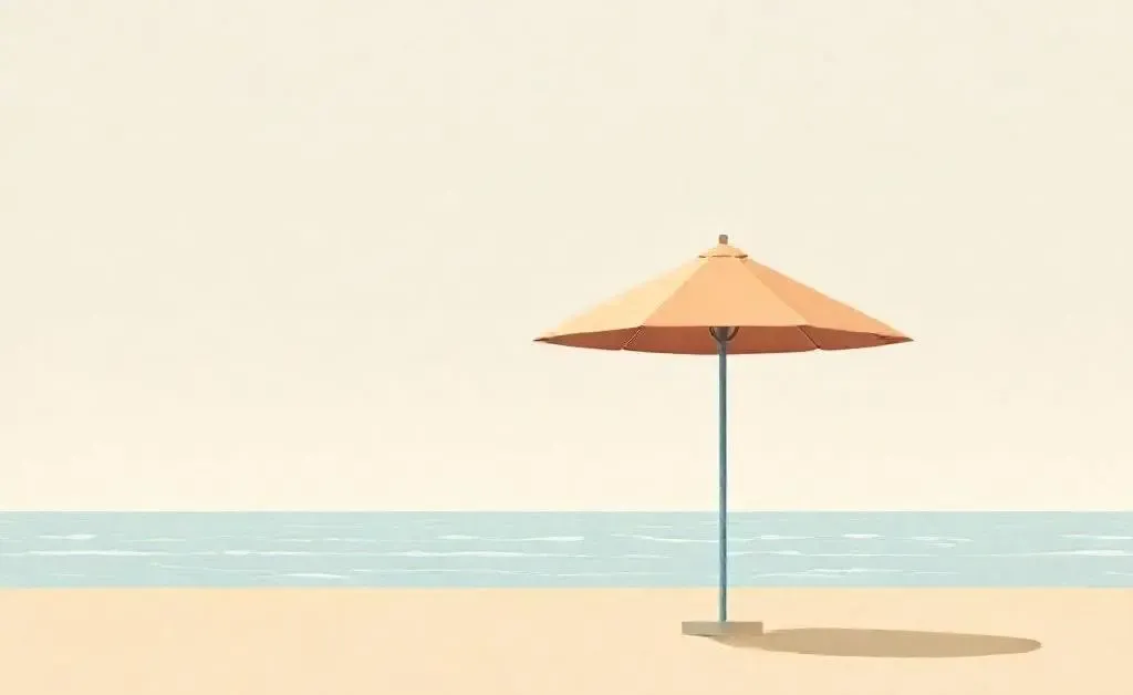 A beach chair facing the ocean, symbolizing financial independence