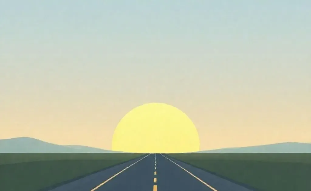 A road representing a new beginning after a driving ban.
