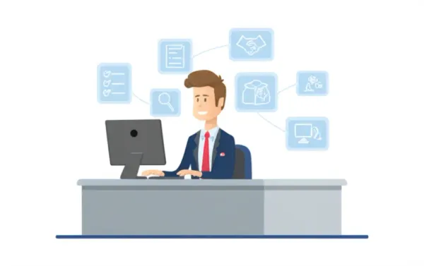 Canadian insurance agent using automation tools