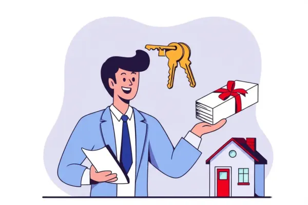 A new landlord juggling keys, paperwork, and a house