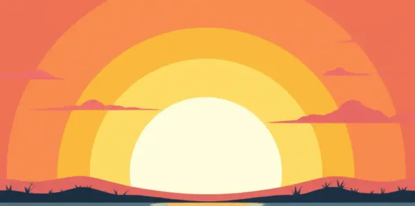 A serene landscape with sunrise symbolizing hope