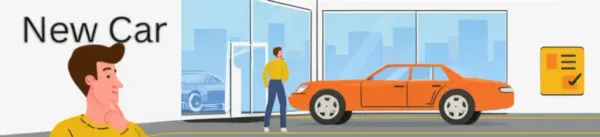 Person contemplating buying a new car over their old one