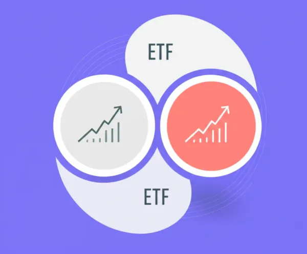 Illustration of overlapping ETFs represented by interconnected circles