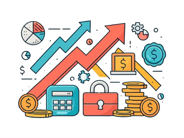 Hand-drawn illustration of an investment portfolio