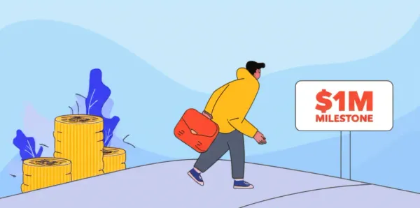 Illustration of a financial milestone journey