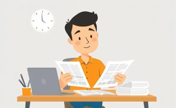 A person reviewing 401(k) options at their desk