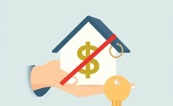 Illustration of avoiding PMI with house and dollar sign