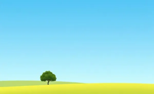 A serene landscape symbolizing balance and simplicity