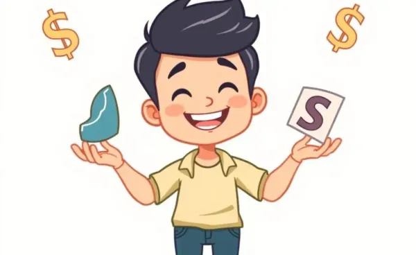 A person juggling stocks and bonds in a calm manner.