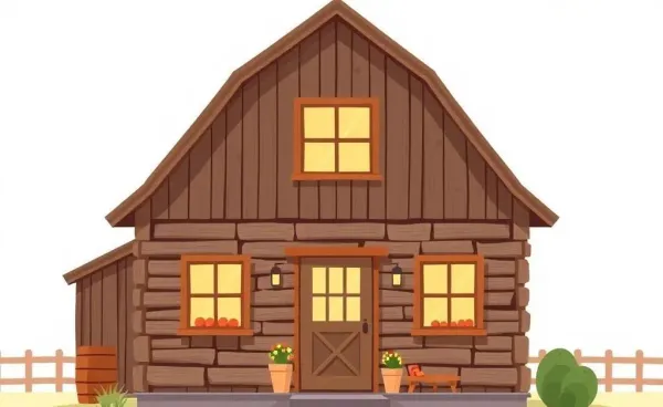 A rustic barn being transformed into a cozy home