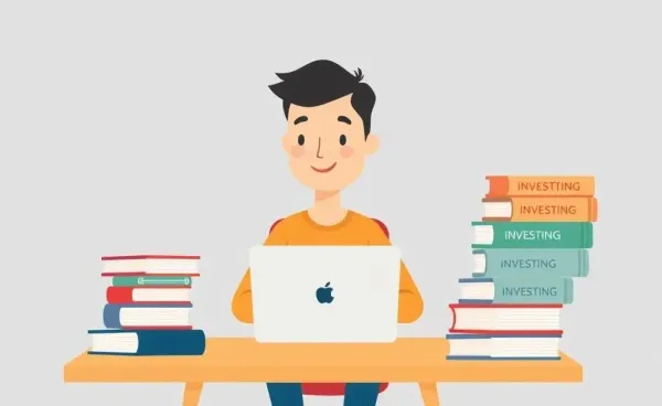 Illustration of a person beginning their dividend investing journey