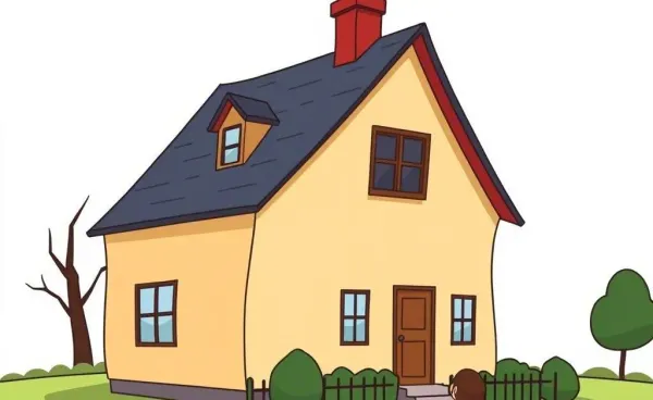 Home with visibly bowed walls and concerned homeowners