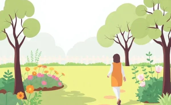 A serene garden path symbolizing a calm financial journey