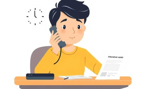 Person calmly calling to cancel a life insurance policy